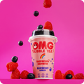 Raspberry Rainbow Bubble Tea