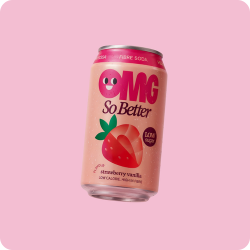 Strawberry Vanilla Fibre Soda