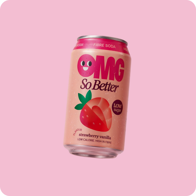 Strawberry Vanilla Fibre Soda