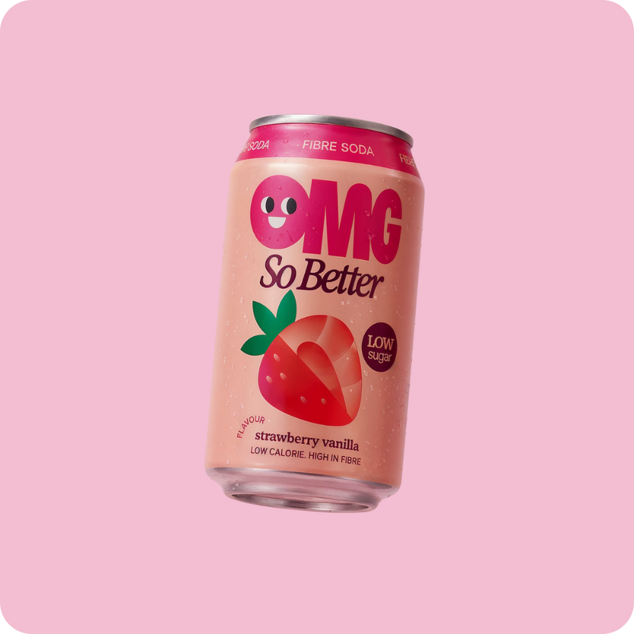 Strawberry Vanilla Fibre Soda