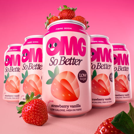 Strawberry Vanilla Fibre Soda