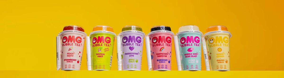 OMG Bubble Tea flavour lineup